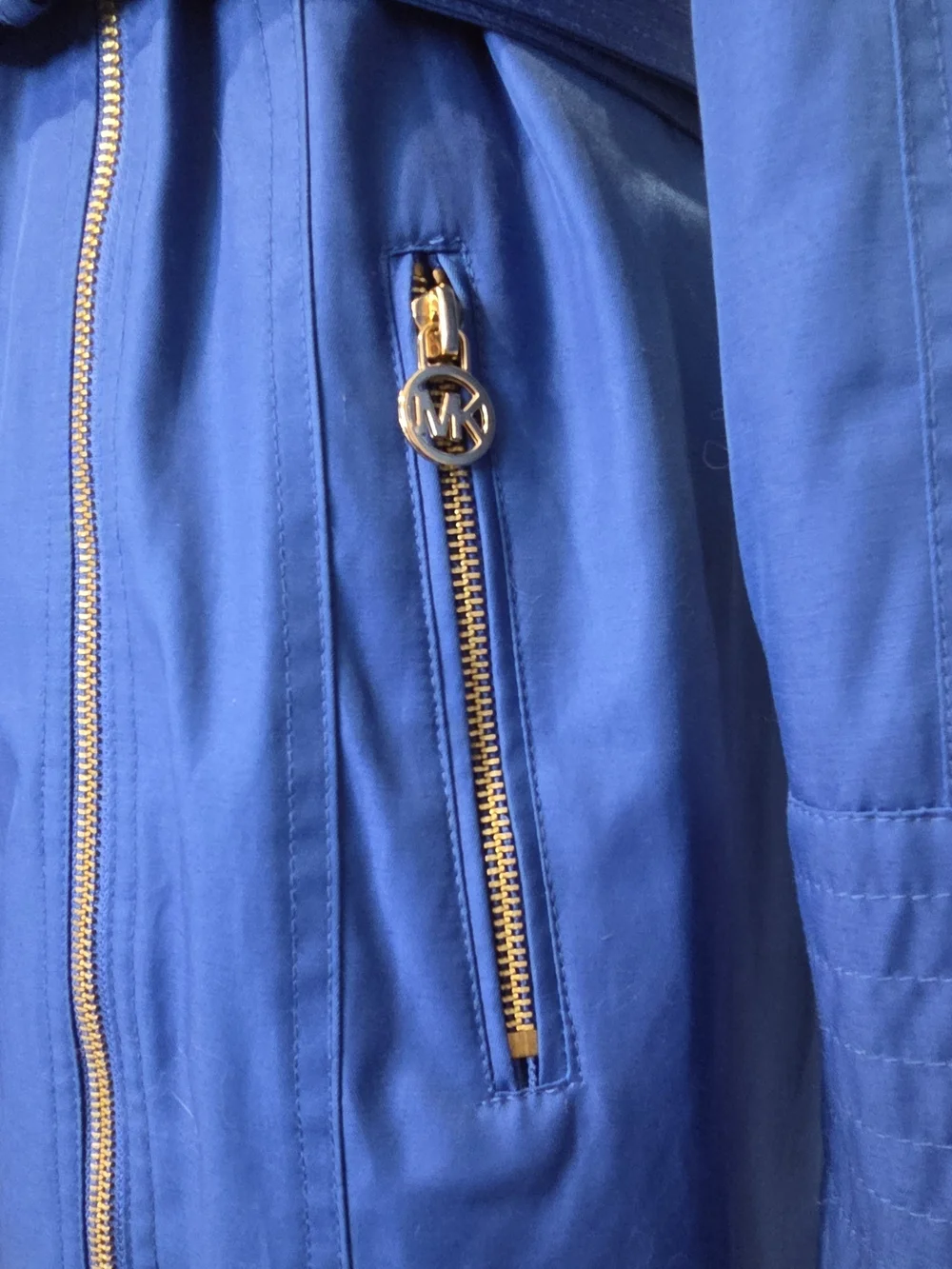 *NWOT* Michael Kors Cobalt Blue Belted Trench Coat